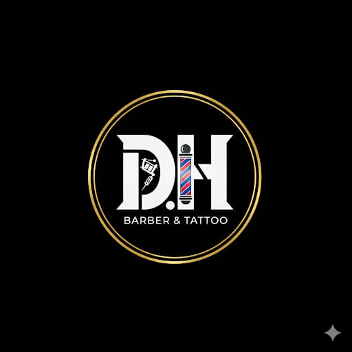 Logotipo original D.H Barber & Tattoo